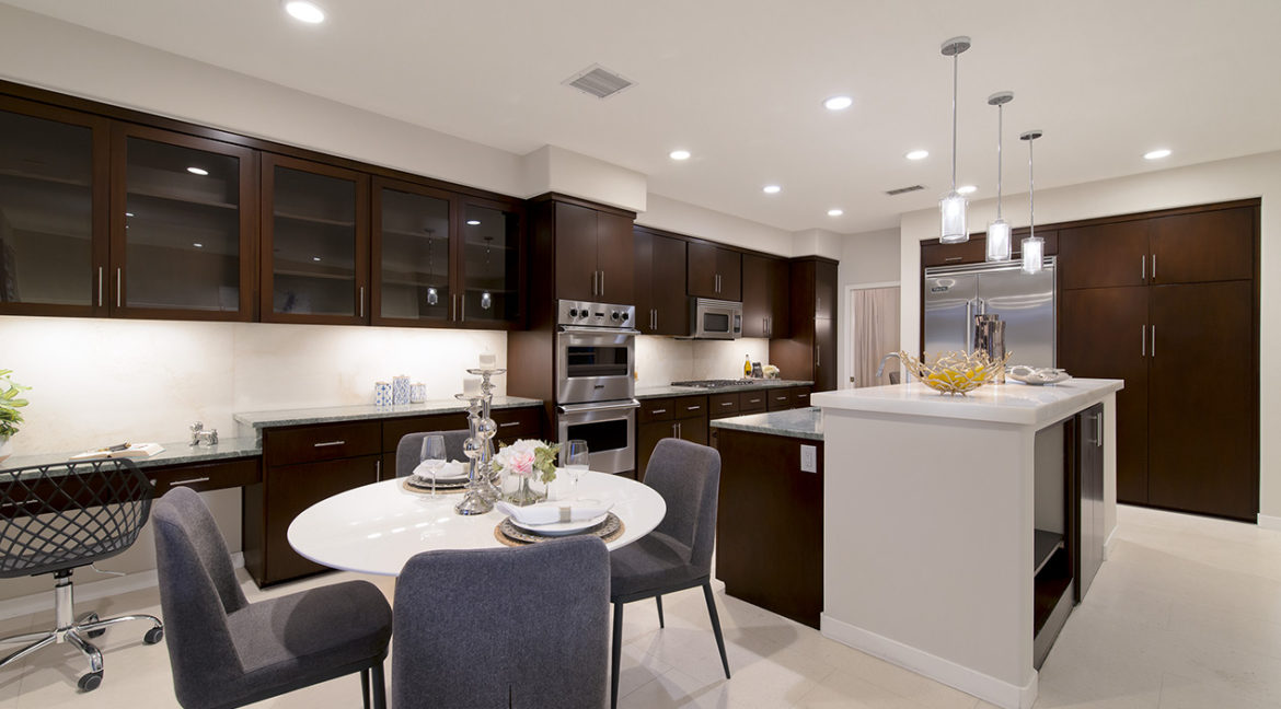 Kitchen View of Open Space