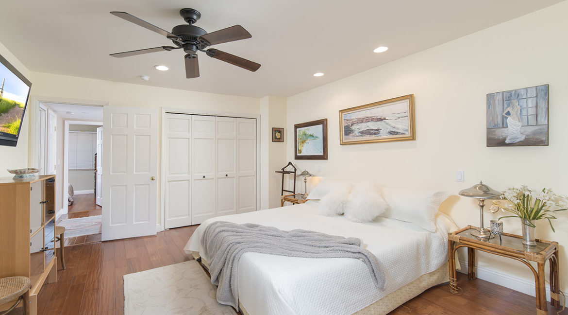 Main bedroom and wall closet